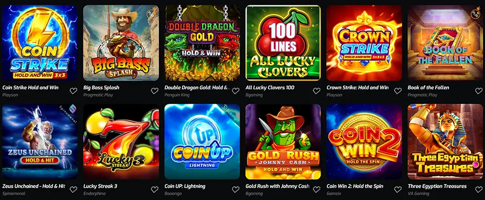 F7 Casino slot games